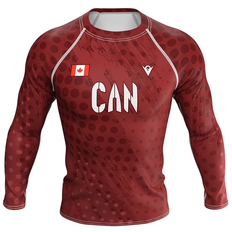 Cargue la imagen en el visor de la galería, Canada - CAN 1 - Country Codes (Men&#39;s Rash Guard) Olympian
