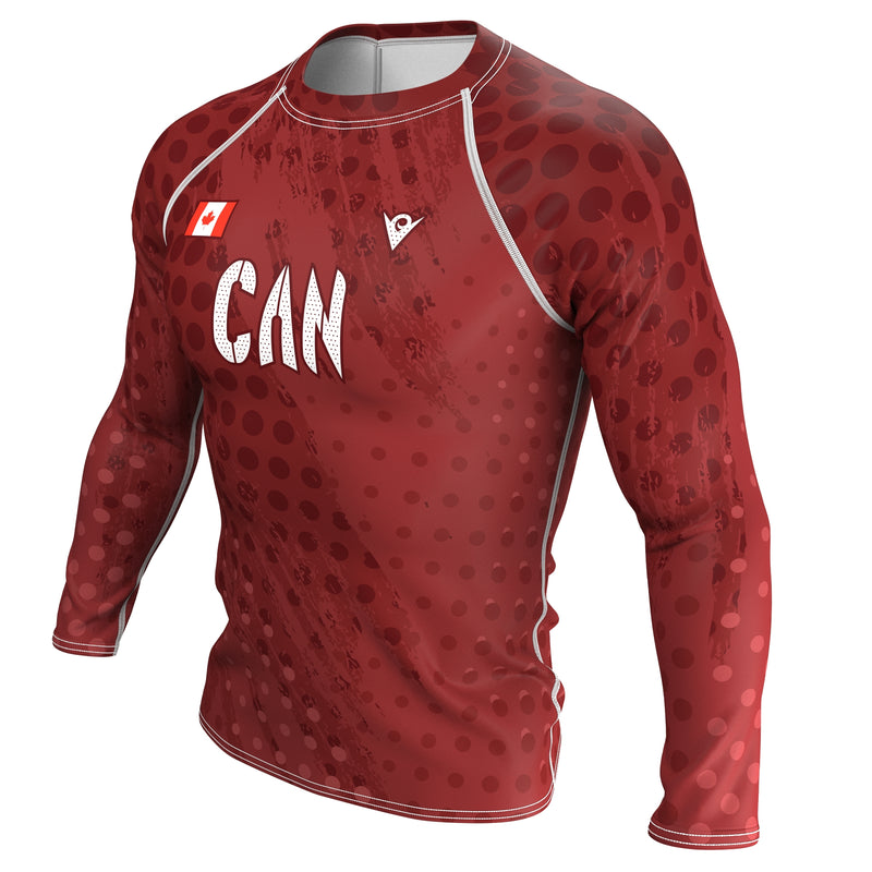 Cargue la imagen en el visor de la galería, Canada - CAN 1 - Country Codes (Men&#39;s Rash Guard) Olympian
