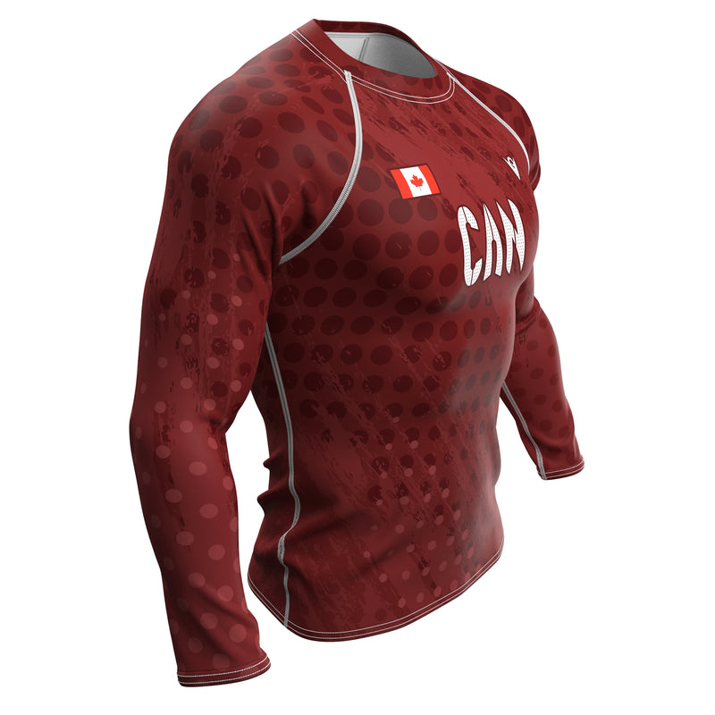 Cargue la imagen en el visor de la galería, Canada - CAN 1 - Country Codes (Men&#39;s Rash Guard) Olympian
