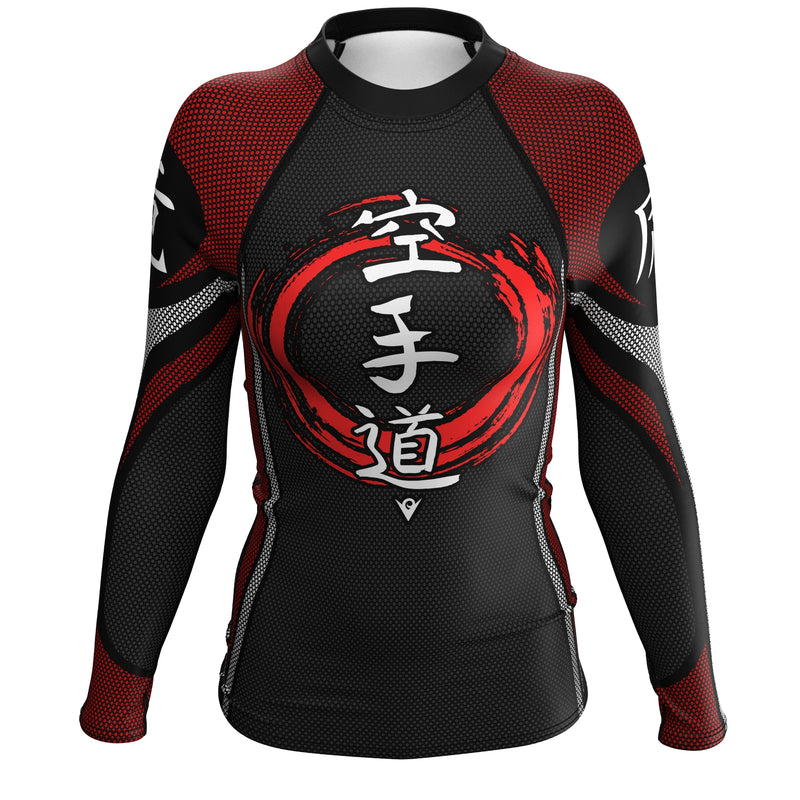 Cargue la imagen en el visor de la galería, Karate-Do - Training Armor (Girls&#39; Rash Guard) Martial Warrior
