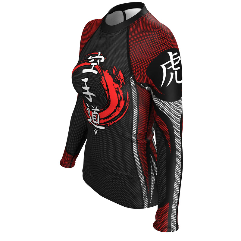 Cargue la imagen en el visor de la galería, Karate-Do - Training Armor (Girls&#39; Rash Guard) Martial Warrior
