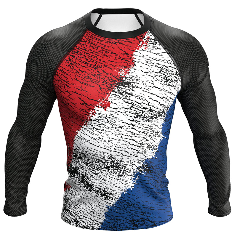 Cargue la imagen en el visor de la galería, Netherlands (Nederland - Vlag) - Urban (Men&#39;s Rash Guard) Olympian
