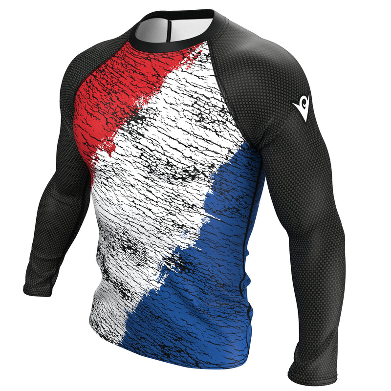 Cargue la imagen en el visor de la galería, Netherlands (Nederland - Vlag) - Urban (Men&#39;s Rash Guard) Olympian
