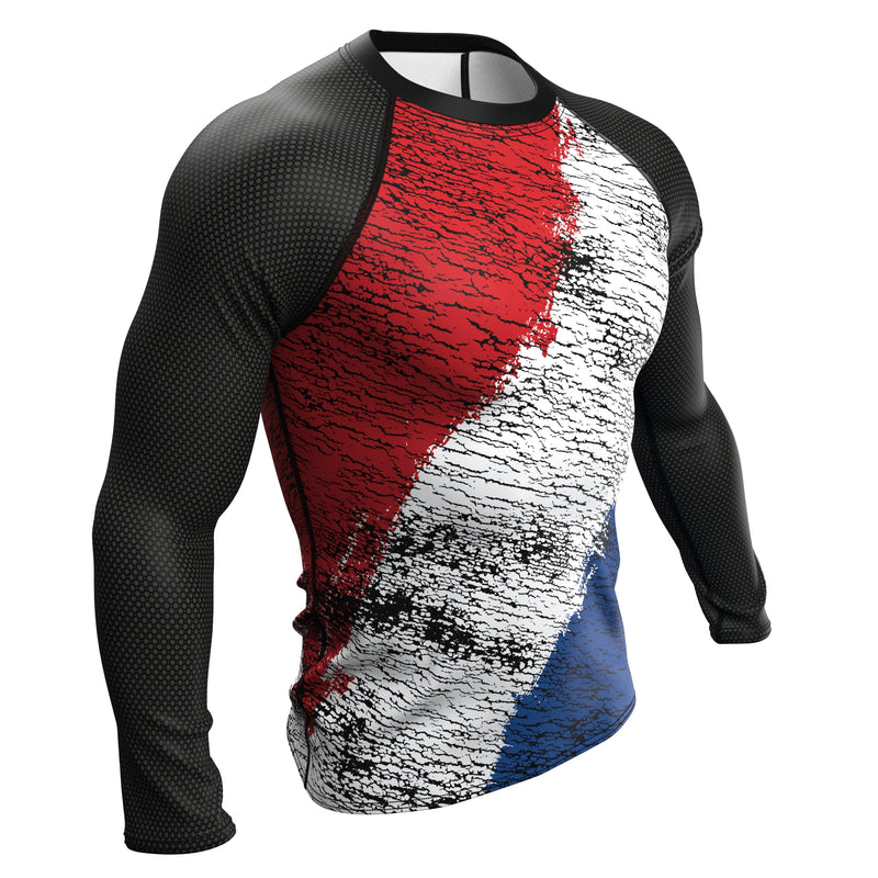 Cargue la imagen en el visor de la galería, Netherlands (Nederland - Vlag) - Urban (Men&#39;s Rash Guard) Olympian
