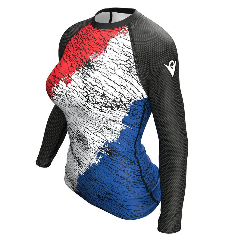 Cargue la imagen en el visor de la galería, Netherlands (Nederland - Vlag) - Urban (Women&#39;s Rash Guard) Olympian
