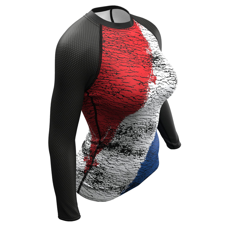 Cargue la imagen en el visor de la galería, Netherlands (Nederland - Vlag) - Urban (Women&#39;s Rash Guard) Olympian
