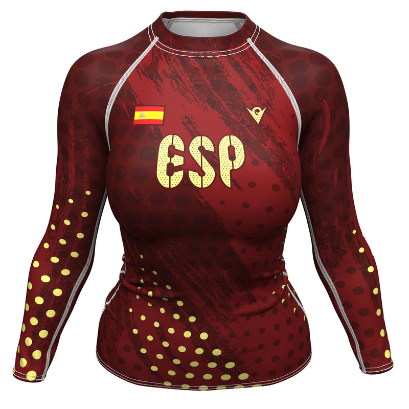 Cargue la imagen en el visor de la galería, Spain (España) - ESP 34 - Country Codes (Women&#39;s Rash Guard) Olympian
