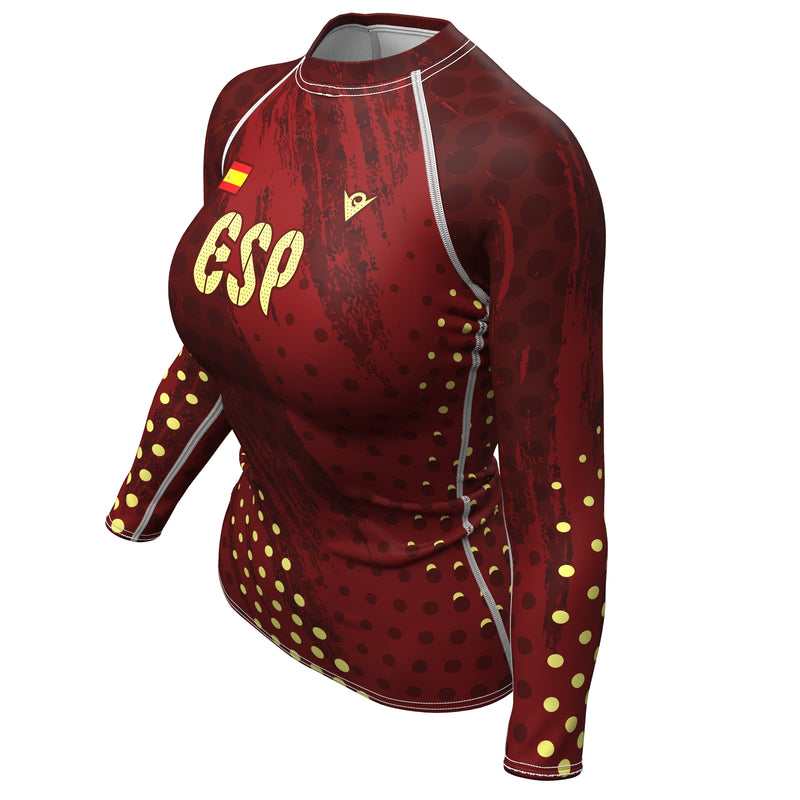 Cargue la imagen en el visor de la galería, Spain (España) - ESP 34 - Country Codes (Women&#39;s Rash Guard) Olympian
