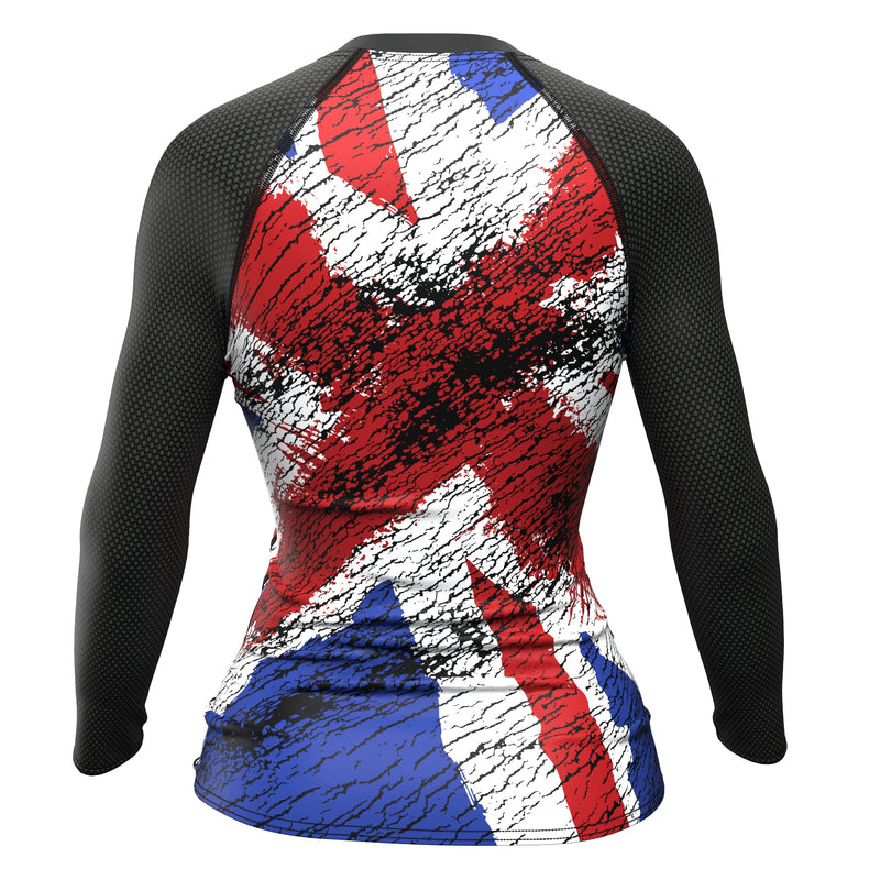 Cargue la imagen en el visor de la galería, United Kingdom (Union Jack Flag) - Urban (Women&#39;s Rash Guard) Olympian
