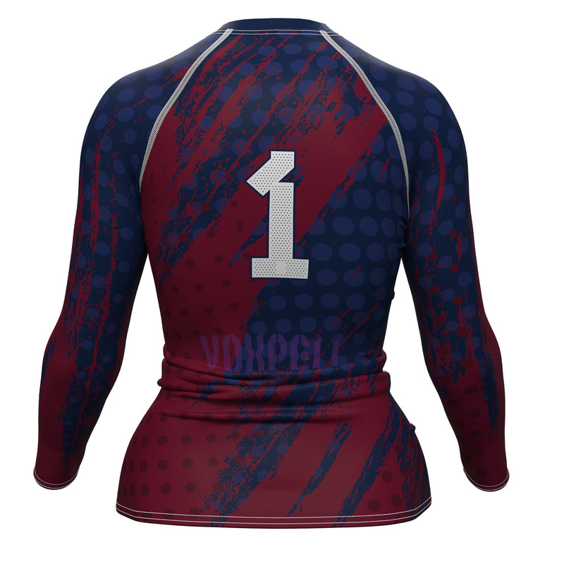 Cargue la imagen en el visor de la galería, United States - USA 1 - Country Codes (Women&#39;s Rash Guard) Olympian
