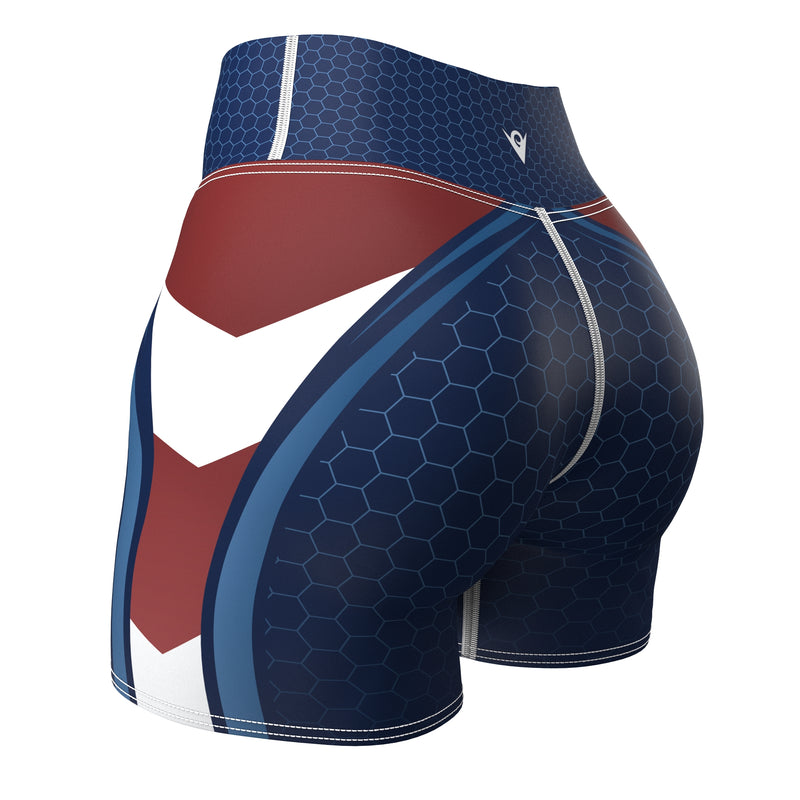 Cargue la imagen en el visor de la galería, United States - Stargate (Women&#39;s Yoga Shorts) Olympian
