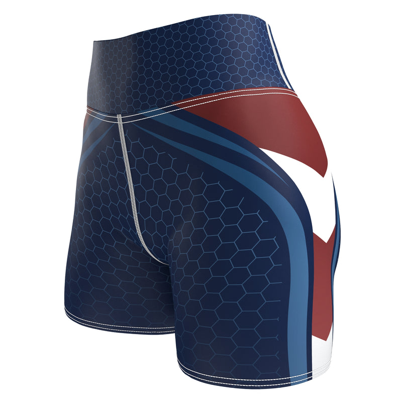 Cargue la imagen en el visor de la galería, United States - Stargate (Women&#39;s Yoga Shorts) Olympian
