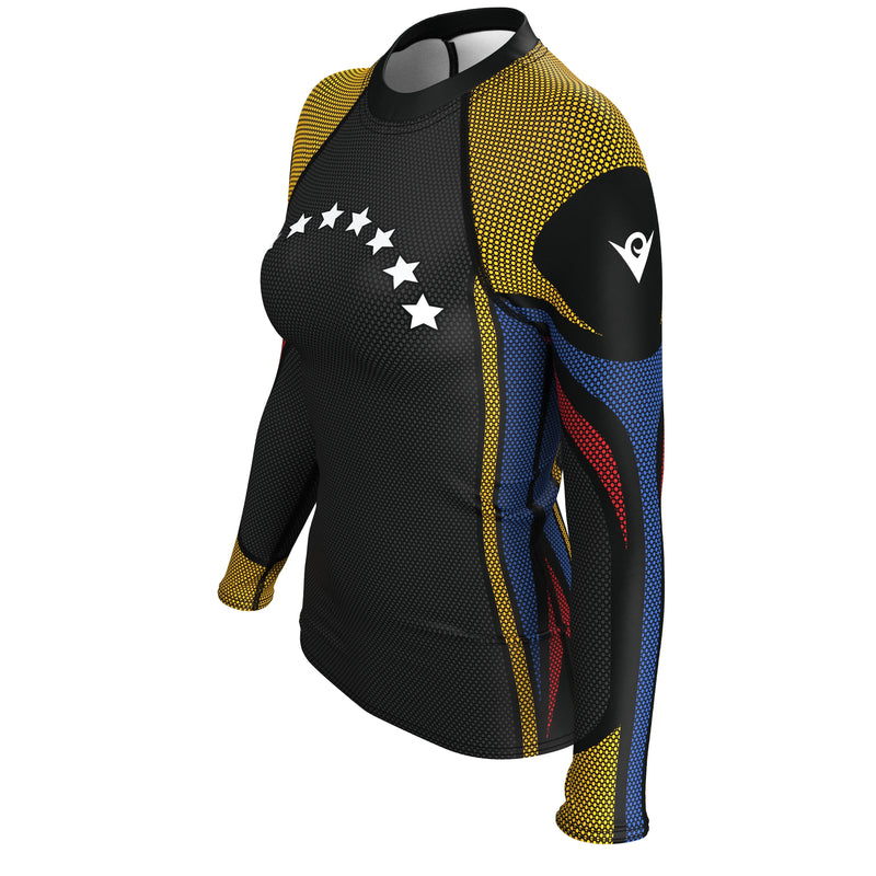 Cargue la imagen en el visor de la galería, Venezuela - Galaxy (Girls&#39; Rash Guard) Olympian
