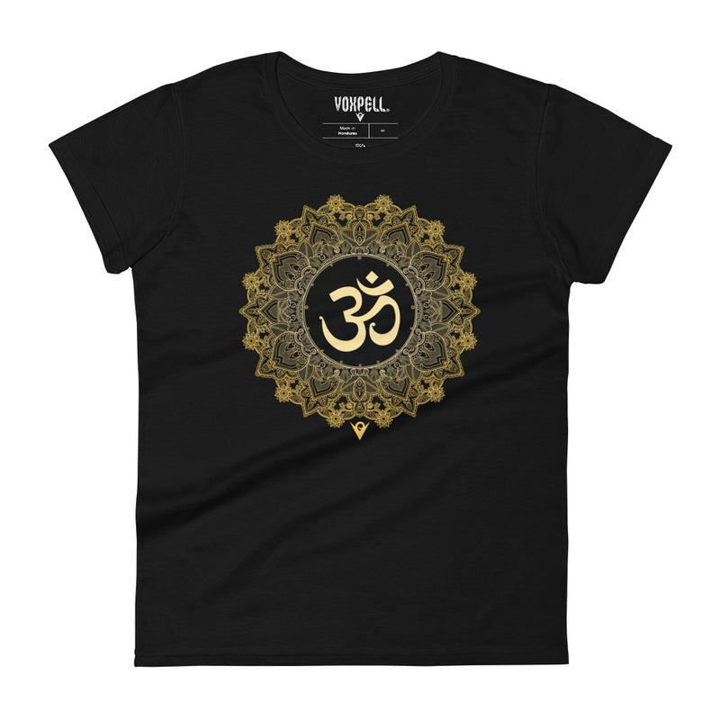 Cargue la imagen en el visor de la galería, Om Mandala (Women&#39;s Crew-neck T-shirt) Yoga Bliss
