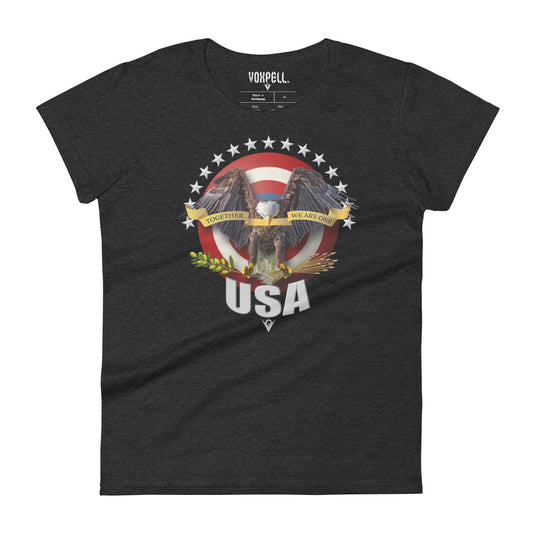 Together, We Are One (Women's Crew-neck T-shirt) American Dream