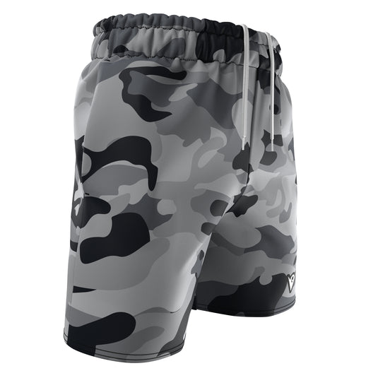 Ash Camo (Men's Sports Shorts - Recycled Polyester) Excelsior/Urban