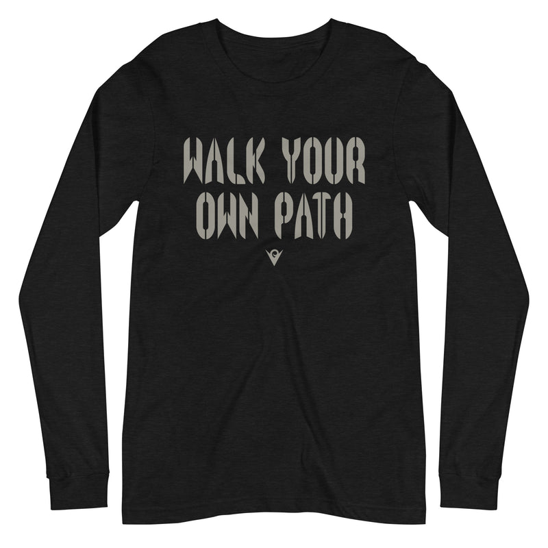Cargue la imagen en el visor de la galería, Walk Your Own Path (Unisex Long-Sleeve T-shirt) Excelsior
