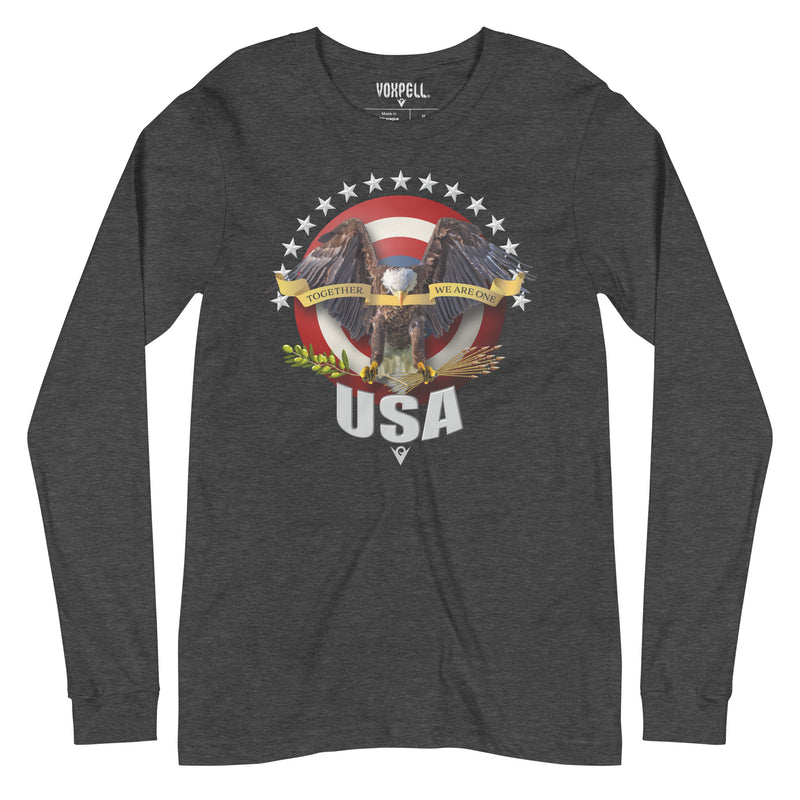 Cargue la imagen en el visor de la galería, Together, We Are One (Unisex Long-Sleeve T-shirt) American Dream

