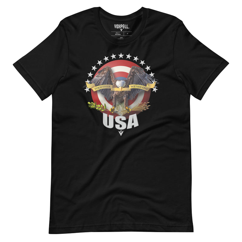 Cargue la imagen en el visor de la galería, Together, We Are One (Men&#39;s Crew-neck T-shirt) American Dream
