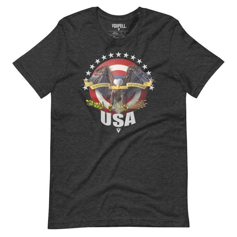 Cargue la imagen en el visor de la galería, Together, We Are One (Men&#39;s Crew-neck T-shirt) American Dream

