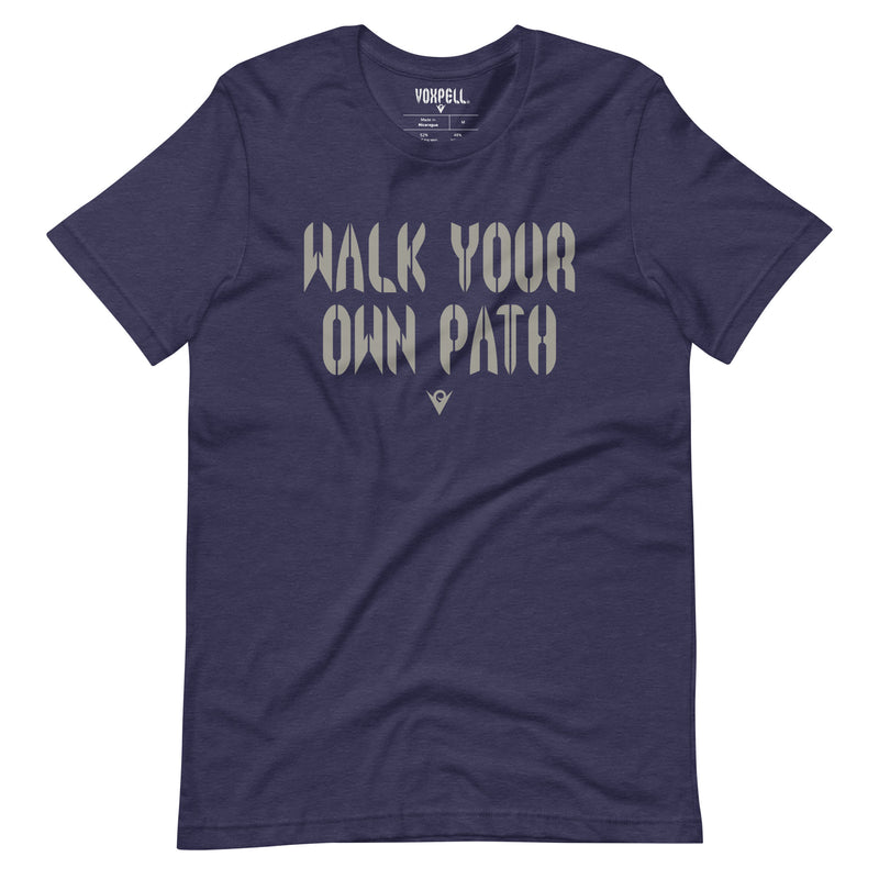 Cargue la imagen en el visor de la galería, Walk Your Own Path (Men&#39;s Crew-neck T-shirt) Excelsior
